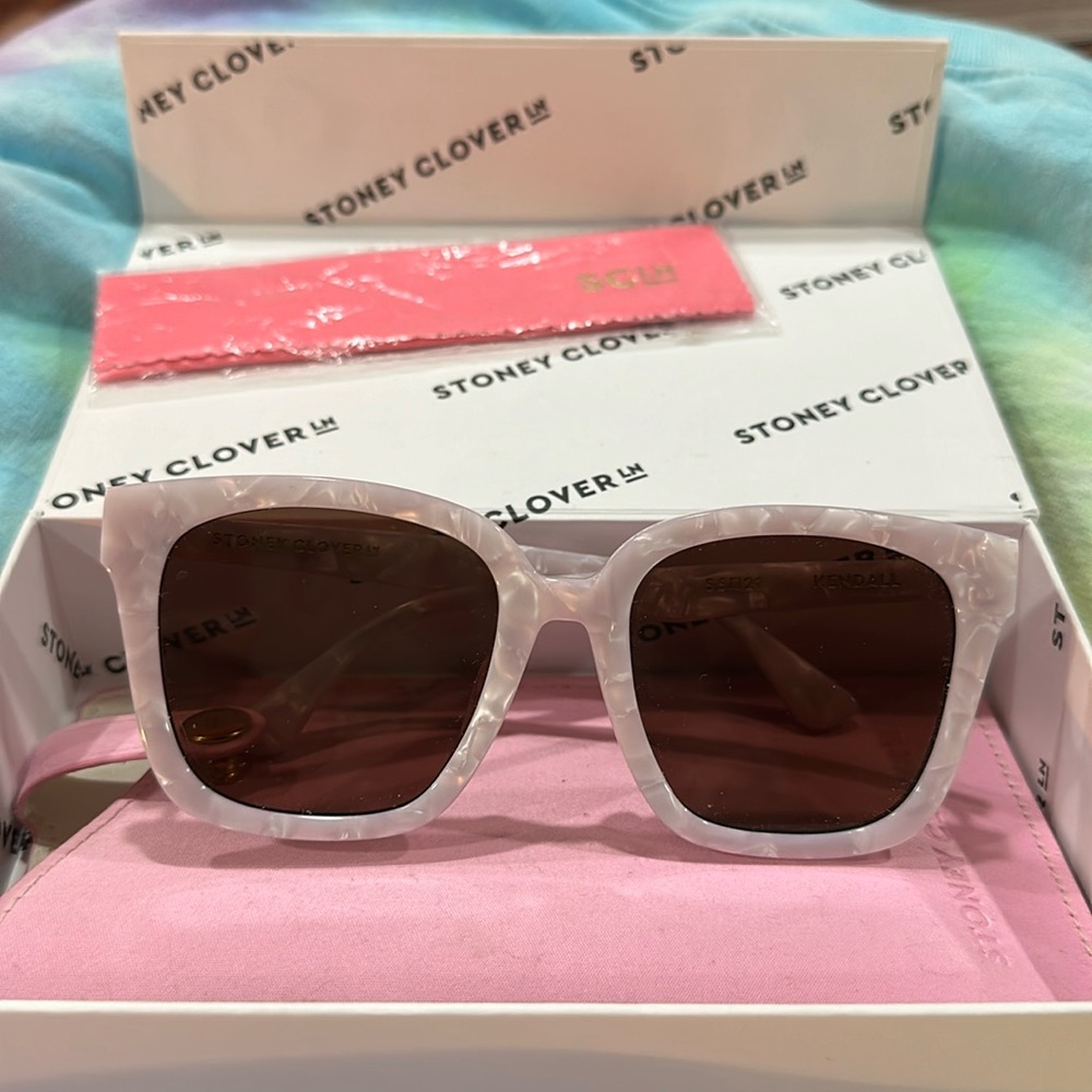 Stoney Clover Lane Kendall Pearl Sunglasses in Box